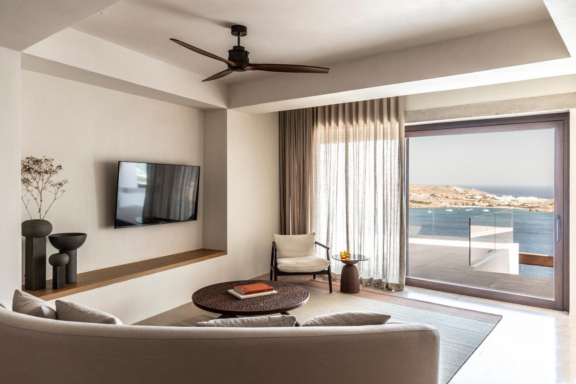 The Skyvilla Mykonos - A Landmark Property With Breathtaking Views Of The Psarou Bay Mykonos Town Exterior foto